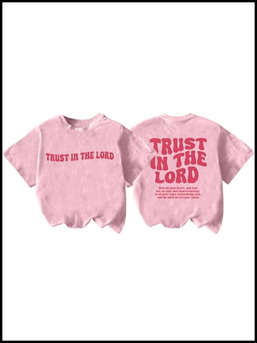 Girls Faith Over Fear Christian Cotton Blend Tee Religious Shirt
